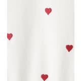 【100-150cm】裾フリルハート刺繍Tシャツ | SHOO・LA・RUE | 詳細画像7 