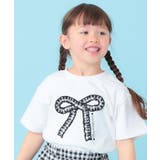 【100-150cm】ギンガムリボンTシャツ | SHOO・LA・RUE | 詳細画像9 