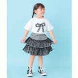 【100-130cm】ギンガムティアードスカート | SHOO・LA・RUE | 詳細画像13 