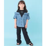 【100-150cm】フリンジジャガードフレアパンツ | SHOO・LA・RUE | 詳細画像9 