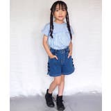 【110-140cm】サイドリボンデニムショートパンツ | SHOO・LA・RUE | 詳細画像11