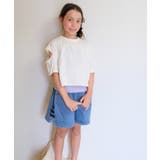 【110-140cm】サイドリボンデニムショートパンツ | SHOO・LA・RUE | 詳細画像8