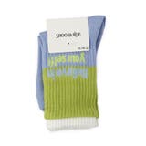 ブルー(592) | 二重履き口クルー丈ソックス | SHOO・LA・RUE