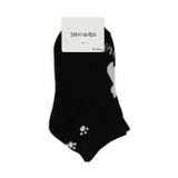 ブラック(019) | キャットシルエットアンクル丈ソックス | SHOO・LA・RUE