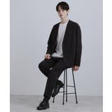 ブラック(019) | 【2点セットジャケット＋パンツ】エアリードライノーカラージャケット＆スラックス | tk.TAKEO KIKUCHI