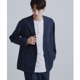 ネイビー(094) | 【2点セットジャケット＋パンツ】エアリードライノーカラージャケット＆スラックス | tk.TAKEO KIKUCHI