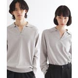 ライトグレー(011) | ハイゲージスキッパーコンパクトポロニット | tk.TAKEO KIKUCHI