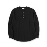 ワッフル＆スムースプレートヘンリーカットソー | tk.TAKEO KIKUCHI | 詳細画像1 