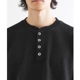 ワッフル＆スムースプレートヘンリーカットソー | tk.TAKEO KIKUCHI | 詳細画像13 