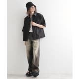 衿配色ワーカーシャツアウター | tk.TAKEO KIKUCHI | 詳細画像3 