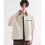 衿配色ワーカーシャツアウター | tk.TAKEO KIKUCHI | 詳細画像6 