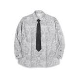 【ネクタイ付】チェックオンペイズリージャカードシャツ | tk.TAKEO KIKUCHI | 詳細画像1 