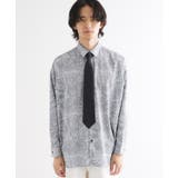 【ネクタイ付】チェックオンペイズリージャカードシャツ | tk.TAKEO KIKUCHI | 詳細画像16 