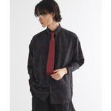 グリーン(424) | 【ネクタイ付】チェックオンペイズリージャカードシャツ | tk.TAKEO KIKUCHI