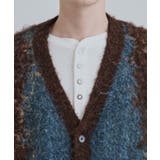 ボールドストライプシャギーニットVカーディガン | tk.TAKEO KIKUCHI | 詳細画像32 