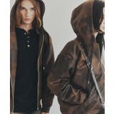 ブラウン(043) | ヴィンテージライクプリント ジップパーカー | tk.TAKEO KIKUCHI