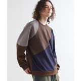 ブラウン(044) | ヘリンボーンカーブスイッチカットソー | tk.TAKEO KIKUCHI