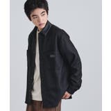 ブラック(019) | ヘリンボーンワーカーシャツ | tk.TAKEO KIKUCHI