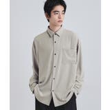 ライトグレー(011) | なめらかスエードタッチステッチシャツ | tk.TAKEO KIKUCHI