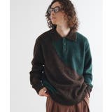 ブラウン(144) | カーブスイッチニットポロシャツ | tk.TAKEO KIKUCHI