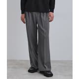 チャコールグレー(013) | ワイドストレートパンツ | tk.TAKEO KIKUCHI