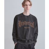 スミクロ(018) | カレッジフロッキープリントスウェット | tk.TAKEO KIKUCHI