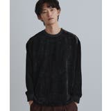 ブラック(019) | クラッシュベロアカットソー | tk.TAKEO KIKUCHI
