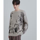 ルーズシルエットアブストラクトシャギーニットプルオーバー | tk.TAKEO KIKUCHI | 詳細画像3 