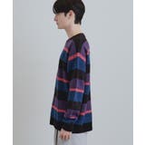 90sシャギーボーダークルーネックニット | tk.TAKEO KIKUCHI | 詳細画像13 