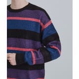 90sシャギーボーダークルーネックニット | tk.TAKEO KIKUCHI | 詳細画像16 