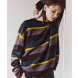 ブラウン(344) | 90sシャギーボーダークルーネックニット | tk.TAKEO KIKUCHI