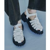 ホワイト(001) | グルカチャンキーサンダル | tk.TAKEO KIKUCHI