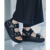 ブラック(019) | 身長＋4.2cmアソートシャークソールボリュームサンダル | tk.TAKEO KIKUCHI