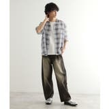 メッシュオンブレーチェックシャツ | tk.TAKEO KIKUCHI | 詳細画像4 