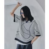 ホワイト(001) | ラインアートニットポロ | tk.TAKEO KIKUCHI