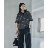 ブラック(019) | ラインアートニットポロ | tk.TAKEO KIKUCHI