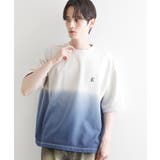 ライトグレー(011) | グラデーションダイ5分袖カットソー | tk.TAKEO KIKUCHI