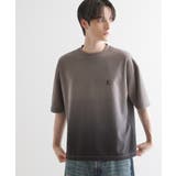 チャコールグレー(014) | グラデーションダイ5分袖カットソー | tk.TAKEO KIKUCHI