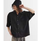 ブラック(019) | 【セットアップ対応】テッククレープシャツ | tk.TAKEO KIKUCHI