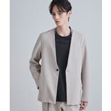 【セットアップ対応】360度ストレッチノーカラージャケット | tk.TAKEO KIKUCHI | 詳細画像4 