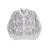 【洗える】ペイズリージップカーディガン | tk.TAKEO KIKUCHI | 詳細画像1 