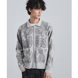 【洗える】ペイズリージップカーディガン | tk.TAKEO KIKUCHI | 詳細画像2 