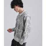 ライトグレー(411) | 【洗える】ペイズリージップカーディガン | tk.TAKEO KIKUCHI