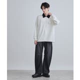 ハードポンチハーフジップポロカットソー | tk.TAKEO KIKUCHI | 詳細画像4 