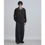 ハードポンチハーフジップポロカットソー | tk.TAKEO KIKUCHI | 詳細画像8 