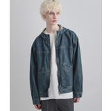 ブルー(093) | 【セットアップ対応】デニムフードブルゾン | tk.TAKEO KIKUCHI