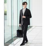 【上下2点セット】洗えるピンヘッドストレッチセットアップ/ビジネスOK | tk.TAKEO KIKUCHI | 詳細画像4 