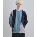 ブルー(592) | ダイヤゴナルブランケットカットソー | tk.TAKEO KIKUCHI