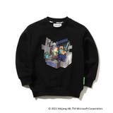 ブラック(019) | 【140cmまで】マインクラフト裏毛プルオーバー | THE SHOP TK