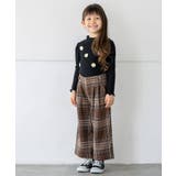 【110‐150/ウエストゴム】サイドボタンワイドパンツ | THE SHOP TK | 詳細画像2